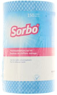 Sorbo Huishouddoekjes 20x40cm Op Rol - 150 Stuks