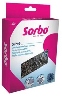 Sorbo Pannenspons Rvs 4st