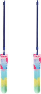 Sorbo Plumeau - multikleur - kunststof - 115 cm - met telescoopsteel