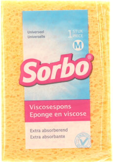 Sorbo Schoonmaak spons - 14 cm - Viscose - sponzen - schoonmaakspons