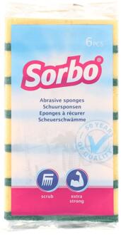 Sorbo Schuurspons 6 Stuks