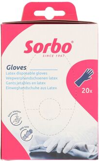 Sorbo Wegwerphandschoenen Latex -20 Stuks