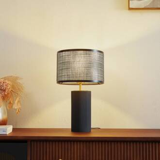 Sorscha tafellamp, zwart, ijzer, Ø 26 cm