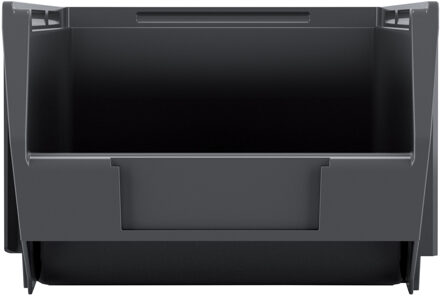 Sorteer opbergbakjes voor kleine spullen/gereedschap - zwart - kunststof - 22 x 14 x 9.5 cm