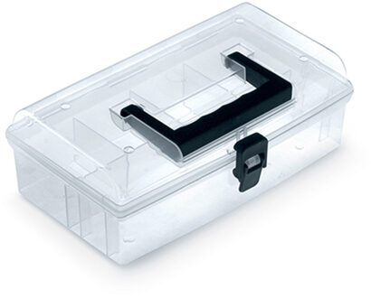 Sorteerbox/vakjes koffer - spijkers/schroeven/kleine spullen - 5 vaks - 24 x 15 x 8.5 cm