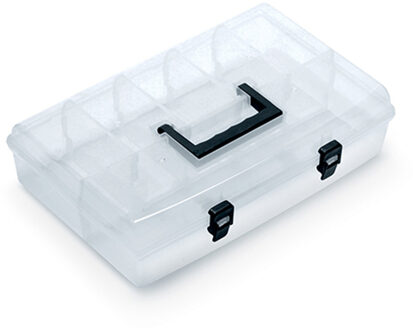 Sorteerbox/vakjes koffer - spijkers/schroeven/kleine spullen - 6 vaks - 36 x 24 x 8.5 cm