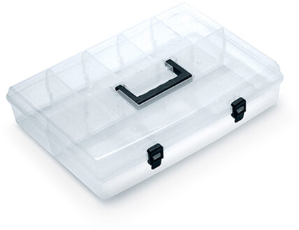 Sorteerbox/vakjes koffer - spijkers/schroeven/kleine spullen - 6 vaks - 40 x 30 x 8.5 cm