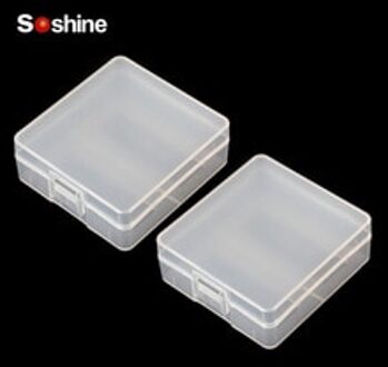 Soshine 2 Pc Transparante Plastic Batterij Storage Box Voor 2 Stuks 9V Batterijen Batterij Container Batterij Houder Case Voor