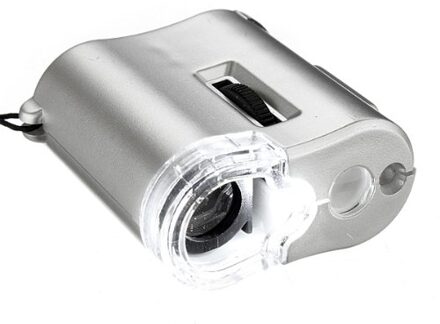 Sosw-Microscoop Met Led Illuminating X 60 Sieraden 60 X Vergrootglas Horlogemaker Ticket
