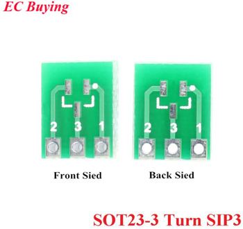SOT23 SOT23-3 Turn SIP3 Double-Side SMD Turn To DIP Adapter Converter Plate SOT SIP IC Socket PCB Board Diy kit
