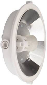 Sotano Retro vochtbestendige lamp, wit, Ø 18 cm, kunststof IP44