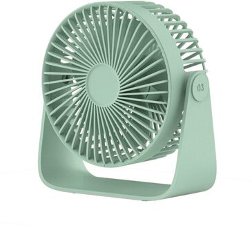 Sothing Mini Fan Draagbare Usb Fan Dubbele Blad Desktop Fan Ultrastille Smart Touch Zomer Koeler 360 Graden Voor Thuis groen