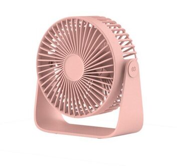 Sothing Mini Fan Draagbare Usb Fan Dubbele Blad Desktop Fan Ultrastille Smart Touch Zomer Koeler 360 Graden Voor Thuis roze