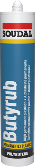 Soudal Butyrub | Butyleenvoegkit | 310 ml | Zwart - 101478