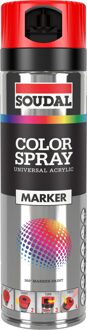 Soudal Color Marker Spray 500 ml | fluo red - 155570