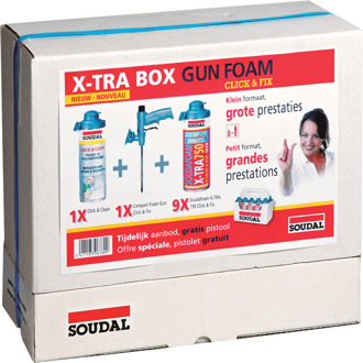 Soudal Combibox Soudafoam X-tra Click & Fix - 115000