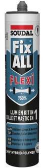 Soudal Fix - All Flexi | Lijm- en voegkit | Bruin | 290 ml - 105032