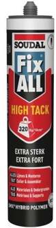 Soudal Fix - All "High-Tack" | Lijmkit | Zwart | 290 ml - 153986