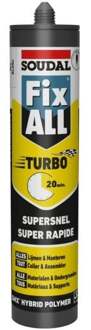 Soudal Fix - All Turbo | Lijmkit | Grijs | 290 ml - 124805