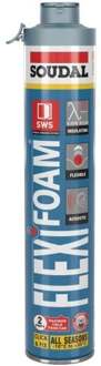 Soudal Flexifoam Click & Fix | Elastisch PU Schuim | Blauw | 750 ml - 118318