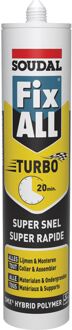 Soudal Lijmkit Fix All Turbo Zwart 290ml