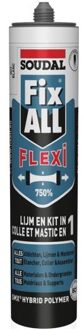 Soudal Lijmkit MS polymer Fix All zwart 290ml