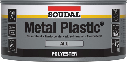 Soudal Metal Plastic Alu | Polyesterplamuur | 2 kg | 30045 - 103426