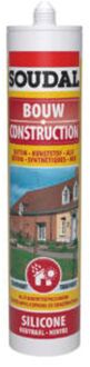 Soudal Silicone Bouw Transparant 290ml