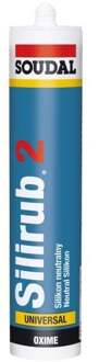 Soudal Silirub 2 | Siliconenkit | Basalt Grijs Ral 7012 | 300 ml - 100868
