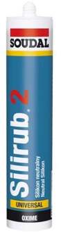 Soudal Silirub 2 | Siliconenkit | Cement Grijs | 300 ml - 120489