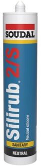 Soudal Silirub 2S | Sanitairkit | Alu-Wit Ral 9006 | 300 ml - 104205