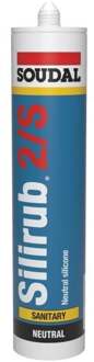 Soudal Silirub 2S | Sanitairkit | Grijs | 300 ml - 104846