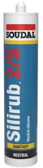 Soudal Silirub 2S | Sanitairkit | Transparant | 600 ml - 100749