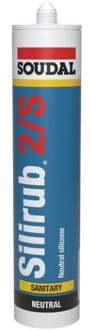 Soudal Silirub 2S | Sanitairkit | Transparant Grijs | 300 ml - 105758