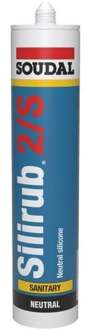 Soudal Silirub 2S | Sanitairkit | Zilvergrijs | 300 ml - 109034