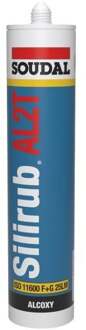 Soudal Silirub AL2T Alcoxy | Siliconenkit | Transparant | 300 ml - 120647