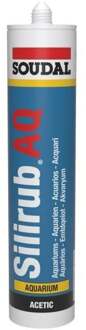 Soudal Silirub AQ | Siliconenkit | Zwart | 300 ml - 105751