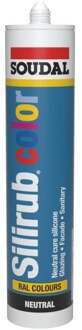 Soudal Silirub Color | Siliconenkit | Kiezel Grijs Ral 7032 | 300 ml - 110727