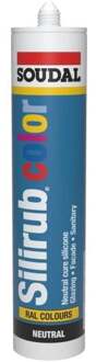 Soudal Silirub Color | Siliconenkit | Steen Grijs Ral 7030 | 300 ml - 113159