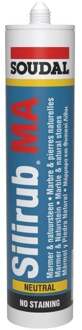 Soudal Silirub MA | Siliconenkit | Steengrijs | 300 ml - 117637