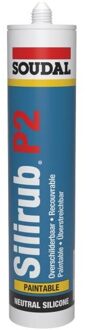 Soudal Silirub P2 | Beglazingskit | Zwart | 600 ml - 116356