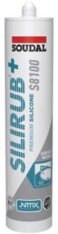 Soudal Silirub+ S8100 Neutraal | Sanitairkit | Grijs | 300 ml - 137416
