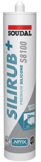 Soudal Silirub+ S8100 Neutraal | Sanitairkit | Jasmijn 284 | 300 ml - 135722