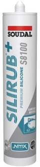 Soudal Silirub+ S8100 Neutraal | Sanitairkit | Middengrijs | 300 ml - 137419
