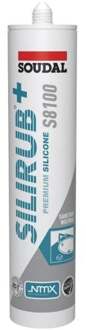 Soudal Silirub+ S8100 Neutraal | Sanitairkit | Oud Wit | 300 ml - 137421