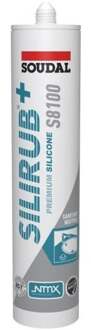 Soudal Silirub+ S8100 Neutraal | Sanitairkit | Transparant | 300 ml - 134449