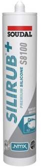 Soudal Silirub+ S8100 Neutraal | Sanitairkit | Wit | 300 ml - 131238