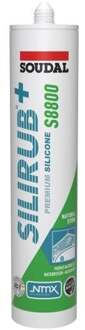 Soudal Silirub+ S8800 | Natuursteen | Siliconenkit | Transparant Grijs | 300 ml - 123473