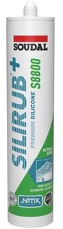 Soudal Silirub+ S8800 | Natuursteen | Siliconenkit | Voegengrijs | 300 ml - 120994