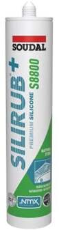 Soudal Silirub+ S8800 | Natuursteen | Siliconenkit | Wit | 300 ml - 120995
